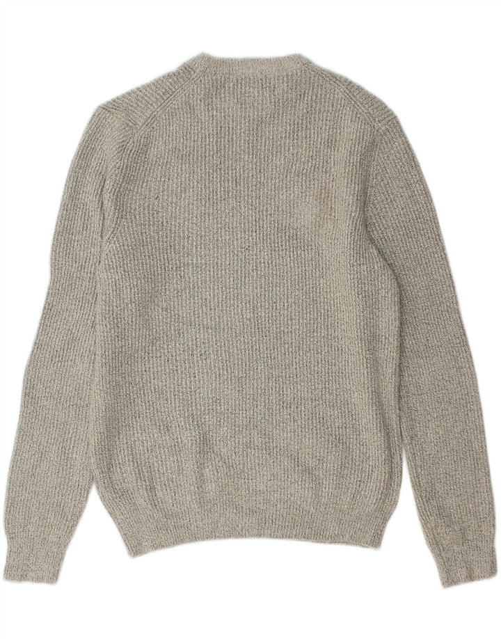 MARKS & SPENCER Pull Col Ras du Cou Homme Gris Moyen Polyamide