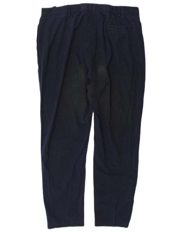 Marks & Spencer Pantalon de costume fuselé pour femme UK 18 XL W36 L28 Bleu marine