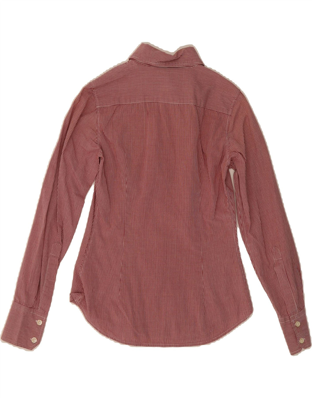 BENETTON Womens Shirt UK 6 XS Red Gingham Cotton Vintage Benetton and Second-Hand Benetton from Messina Hembry 