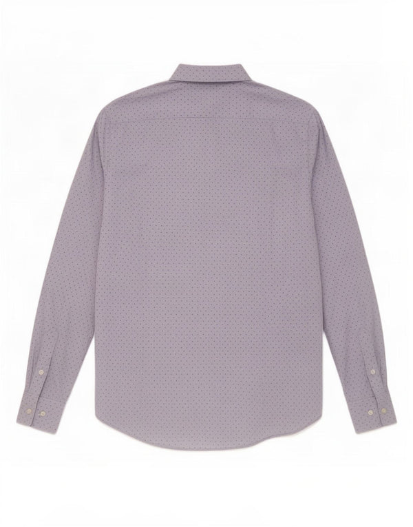 Massimo Dutti Chemise Homme Bleu Moyen Taché