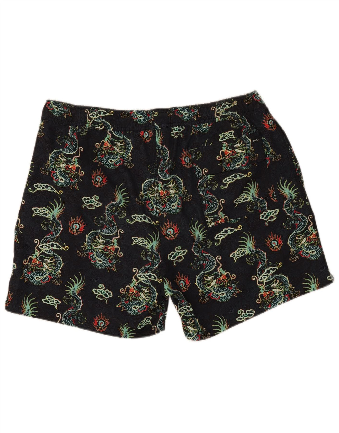 RVCA Short de Bain à Motif Abstrait pour Homme XL Noir Fair Isle Polyester