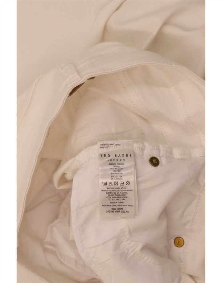 Ted Baker Jean Slim Femme W28 L26 Coton Blanc