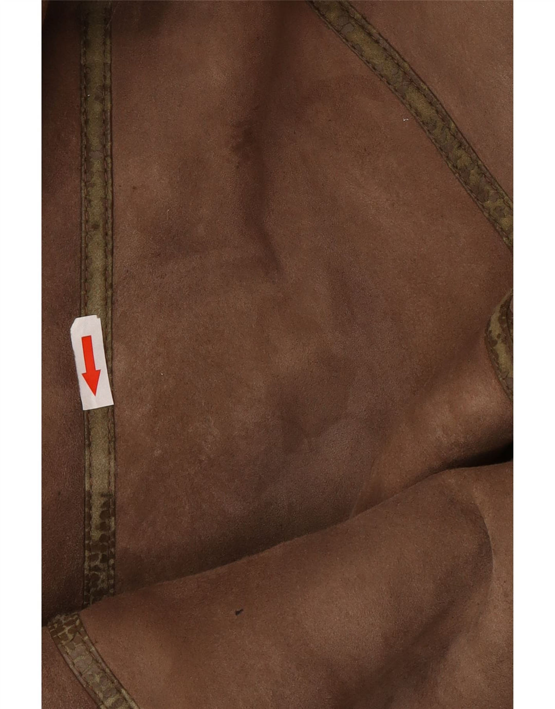 vintage Femme Manteau en peau de mouton surdimensionné IT 44 Shearling brun moyen