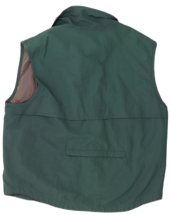 Marlboro Classics Gilet utilitaire pour hommes UK 40 Large Vert Polyester