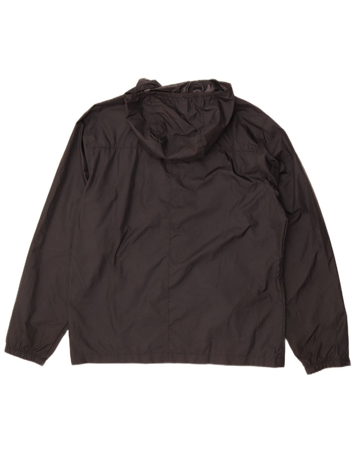 Columbia Veste de pluie à capuche pour homme UK 38 Medium Noir Polyester
