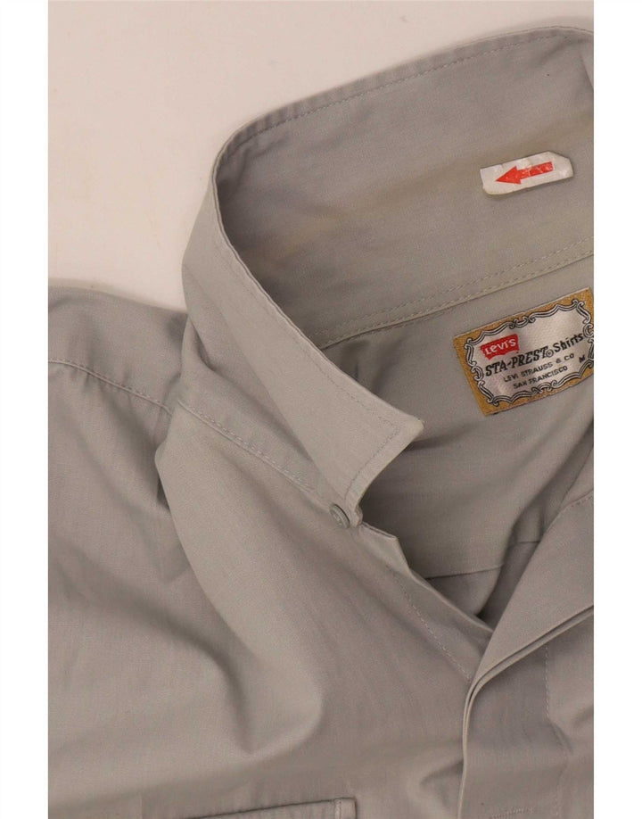 Levi's Chemise à Manches Courtes Homme Gris Moyen Coton