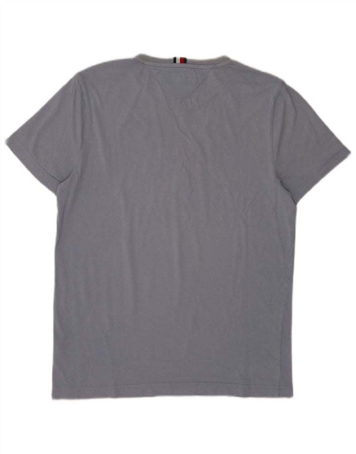 Tommy Hilfiger T-Shirt Graphique Homme Bleu Moyen Coton