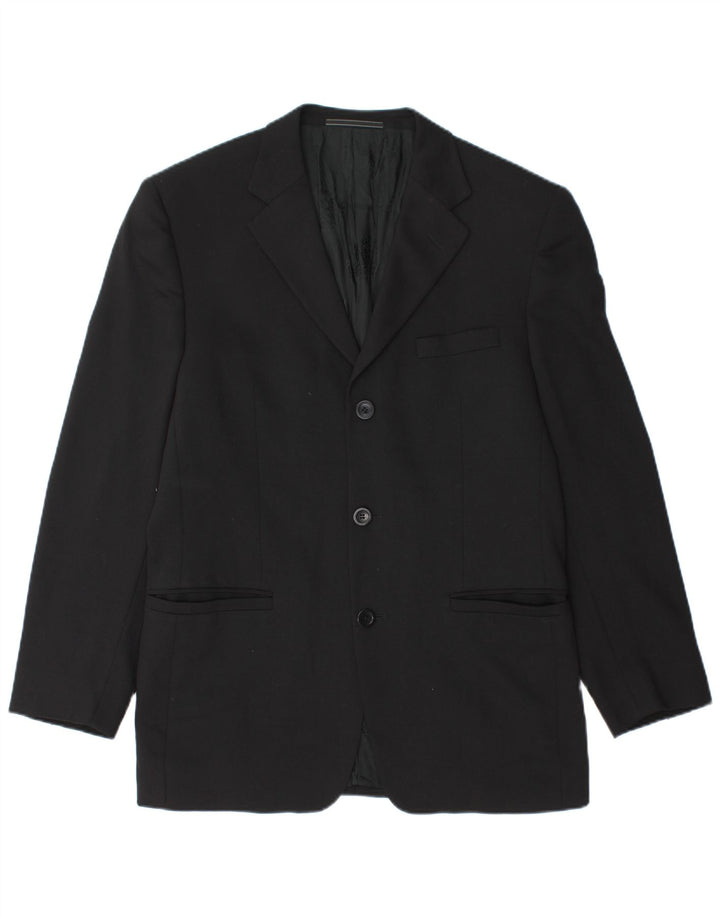 Versace Veste Blazer 3 Boutons Homme IT 48 Laine Noir Moyen