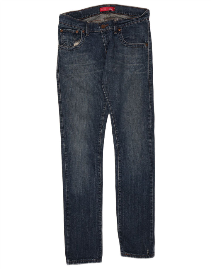 Levi's Jean Slim 504 Tilted Femme US 5 Medium W30 L32 Bleu Coton