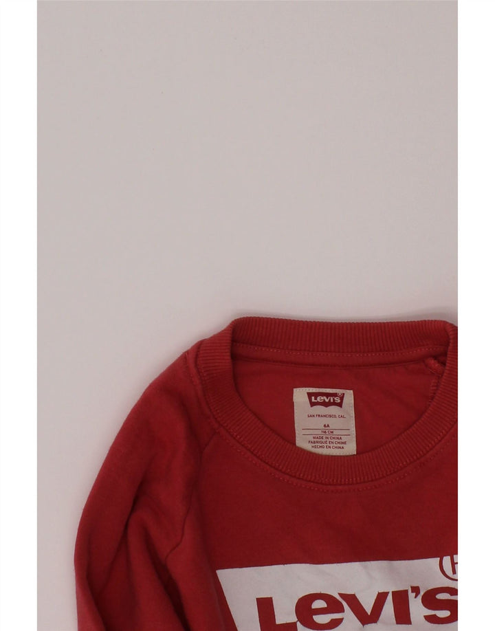 LEVI'S Sweat-shirt graphique fille 5-6 ans Rose