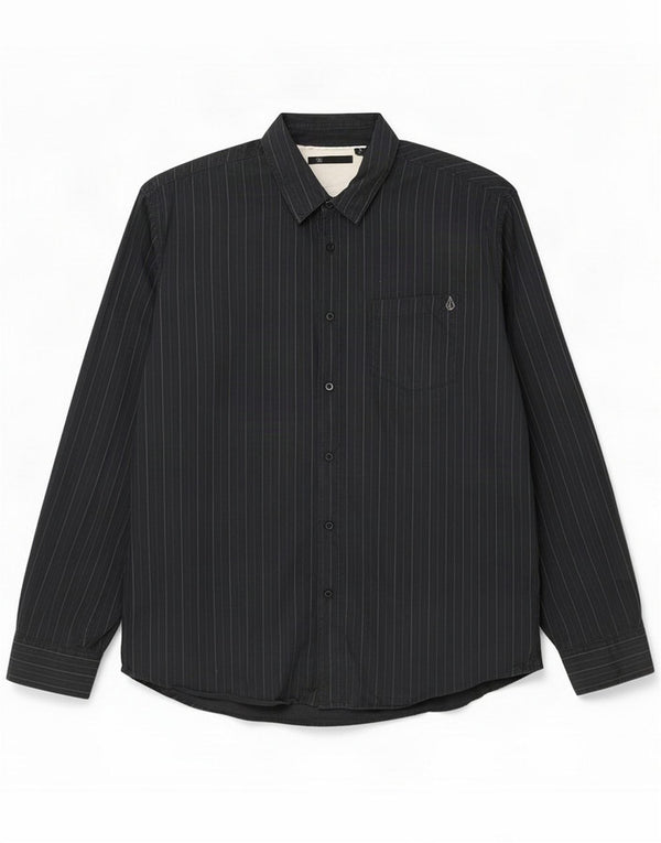 Chemise Volcom Homme XL Coton Rayé Noir