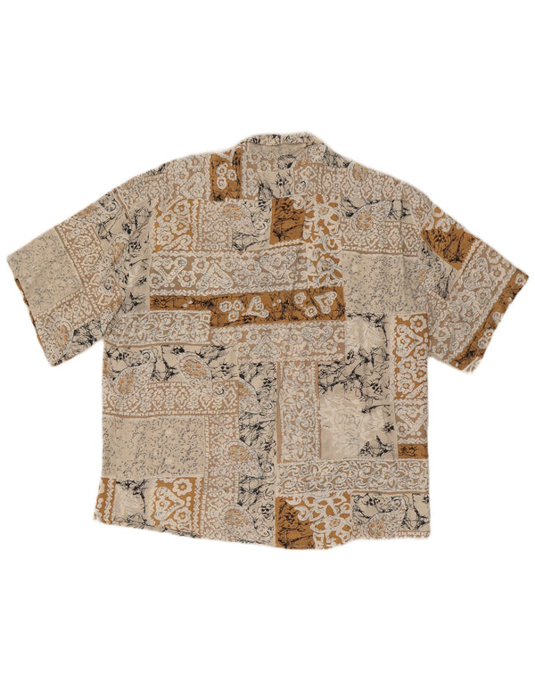 Tipo' S Chemise à manches courtes pour homme XL Beige Floral