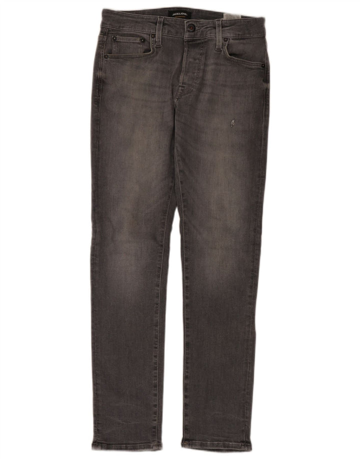 JACK & JONES Jean Slim Homme W28 L30 Gris Coton