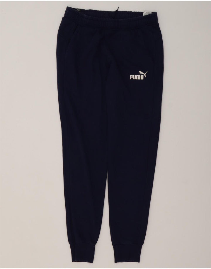 Puma Pantalon de Survêtement Joggers Homme Bleu Marine Moyen Coton