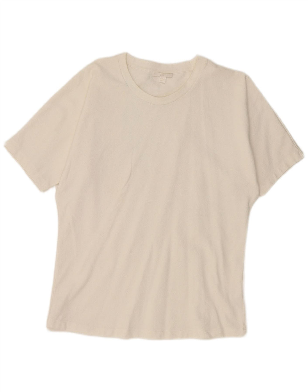 Cos T-Shirt Femme Top UK 44 Coton Blanc Moyen