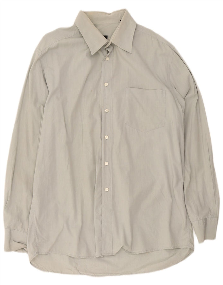 Hugo Boss Chemise Homme Taille 17 1/2 44 XL Gris