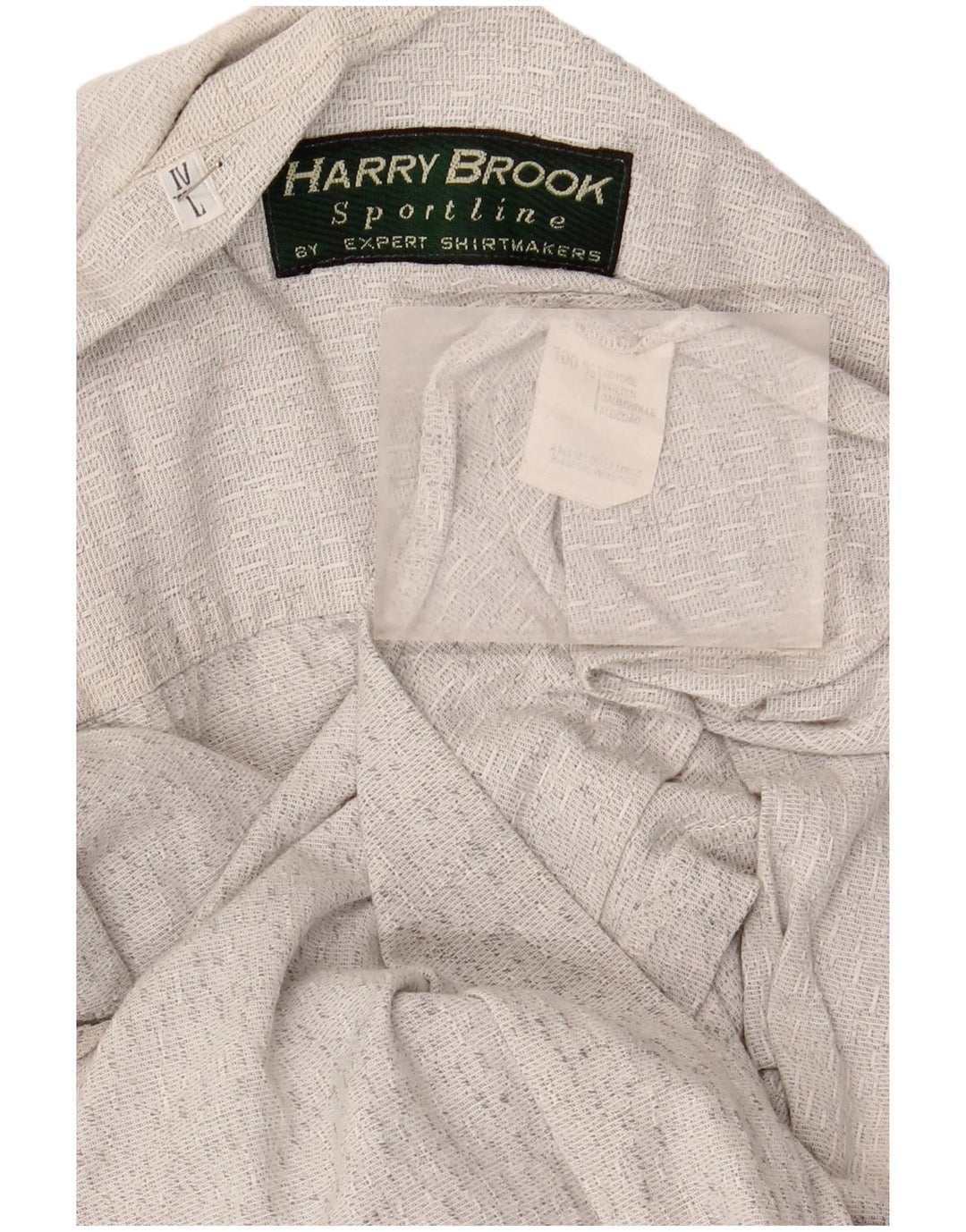 vintage Chemise à manches courtes pour hommes Grand coton gris