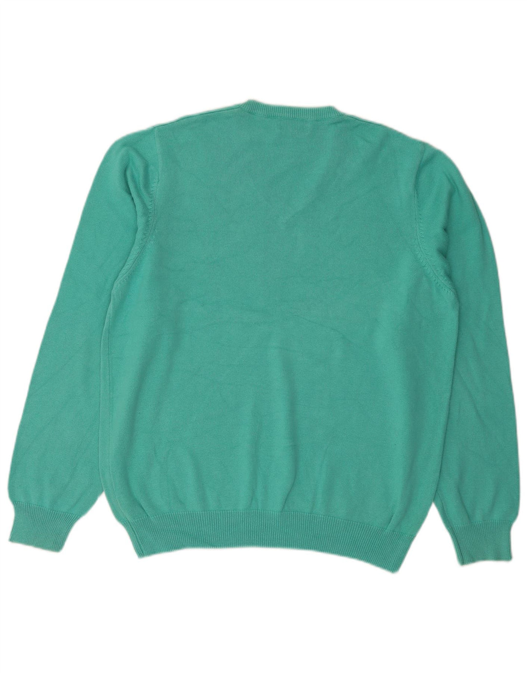 vintage Mens Regular Fit V-Col Jumper Pull Grand Vert