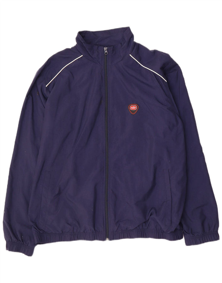 Nike Veste Bomber Homme UK 44/46 XL Bleu Marine Nylon