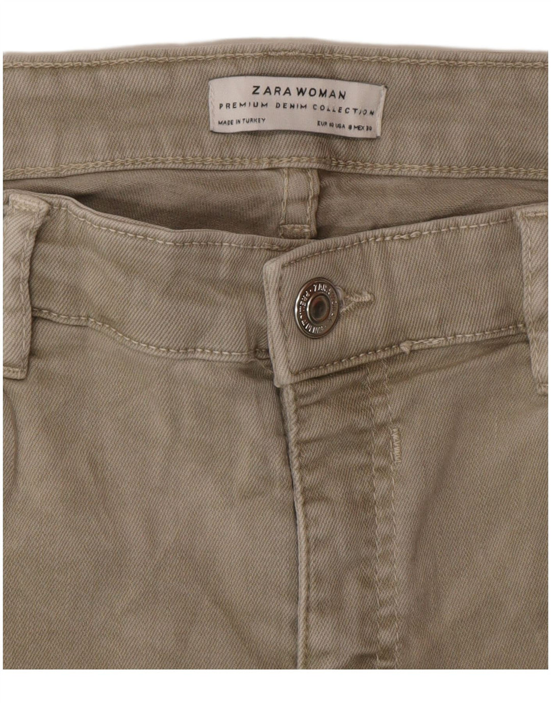 Zara Jean Slim Femme EU 40 Moyen W30 L26 Gris