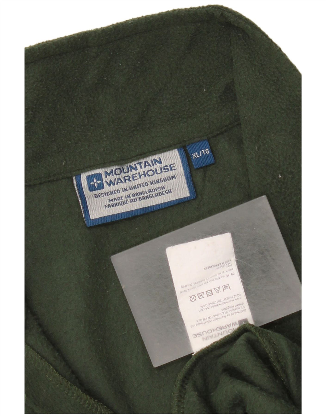 Mountain Warehouse Pull polaire à col zippé pour homme XL Vert Polyester