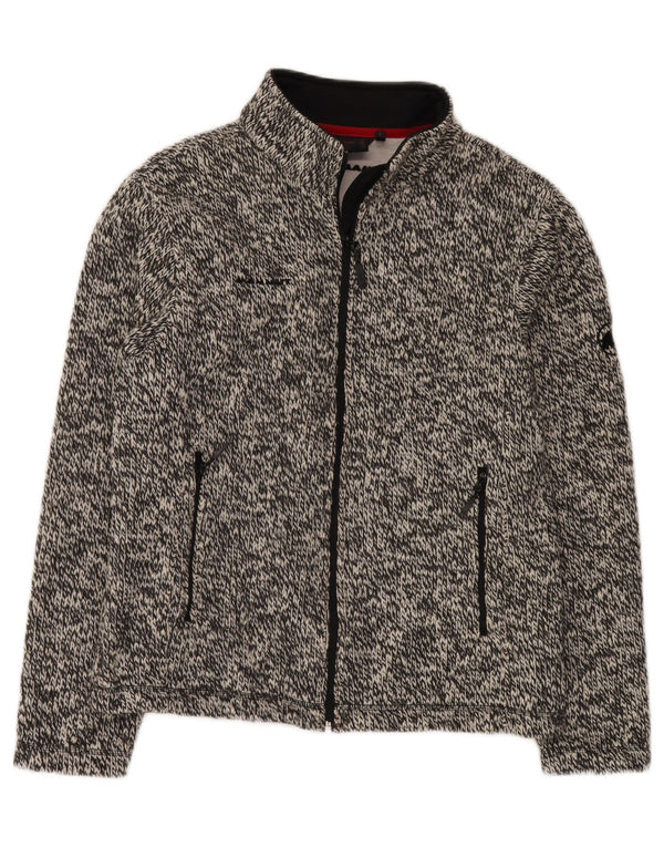 MAMMUT Cardigan Femme Pull UK 18 XL Gris Acrylique Moucheté