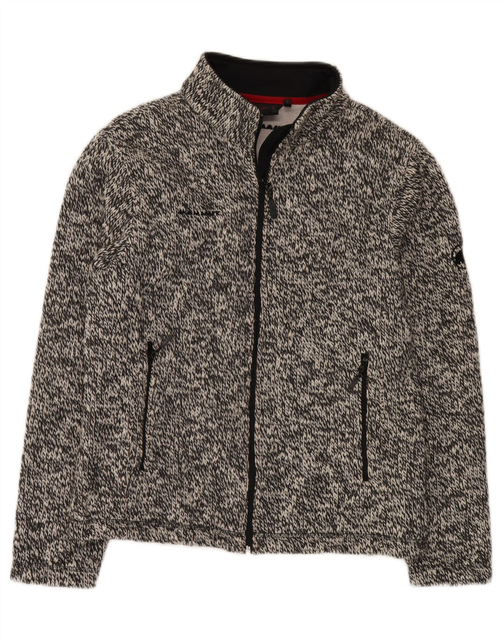 MAMMUT Cardigan Femme Pull UK 18 XL Gris Acrylique Moucheté