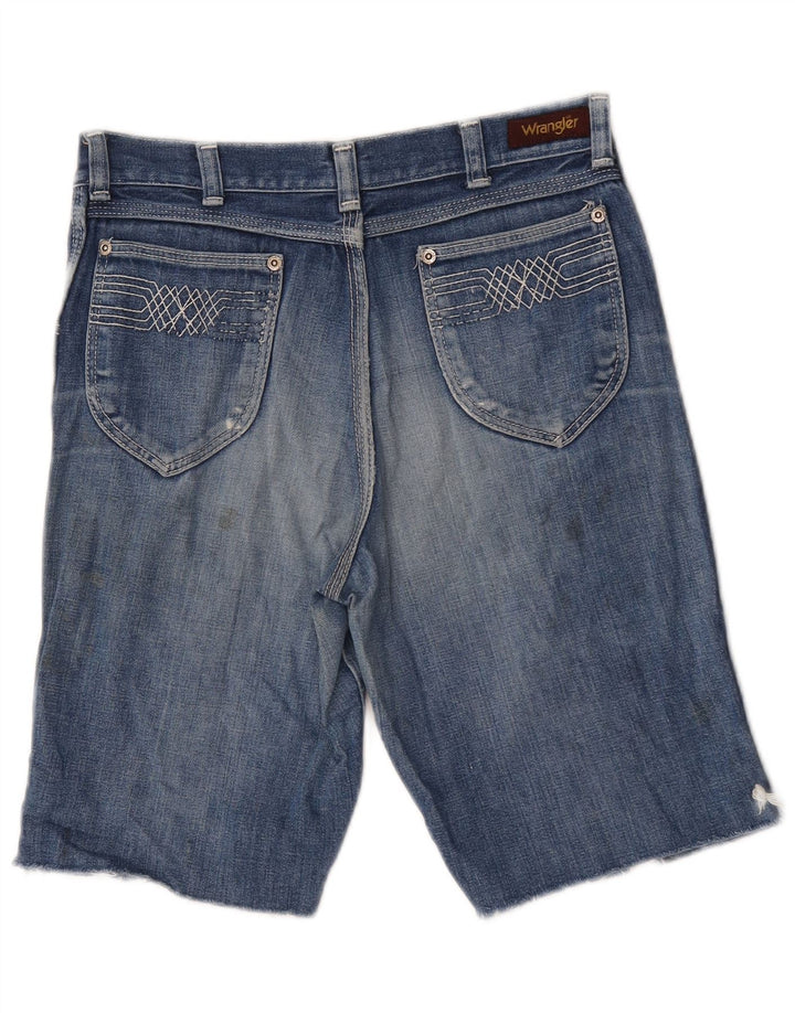 Wrangler Short en jean vieilli pour femme W29 Bleu moyen