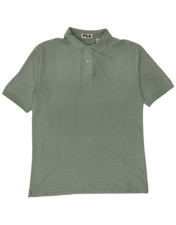 Fila Polo Homme Vert Moyen Coton