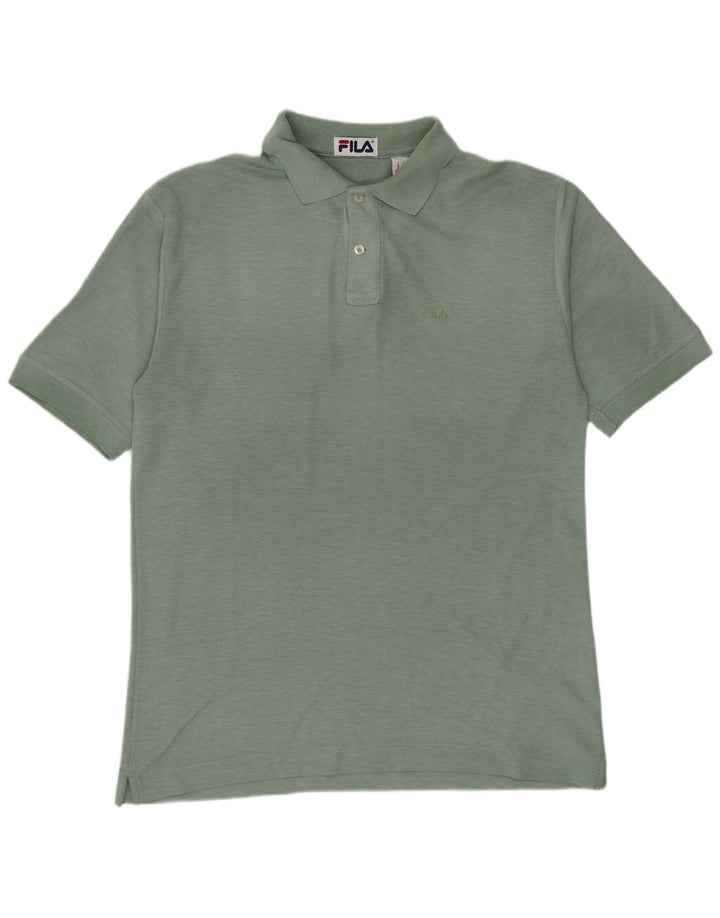Fila Polo Homme Vert Moyen Coton