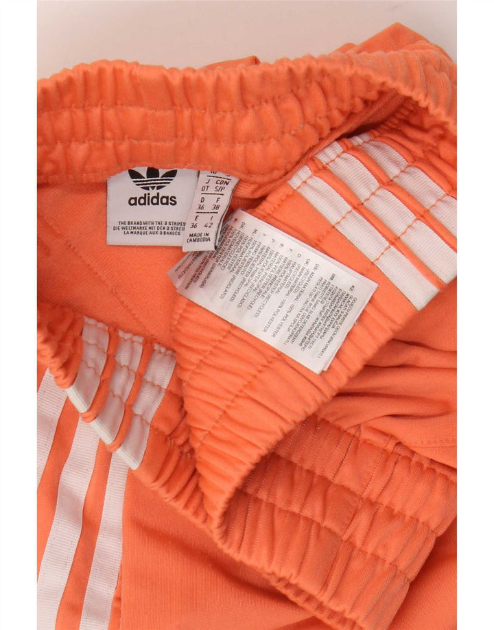 Adidas Short de sport pour femme UK 10 Petit Orange Polyester
