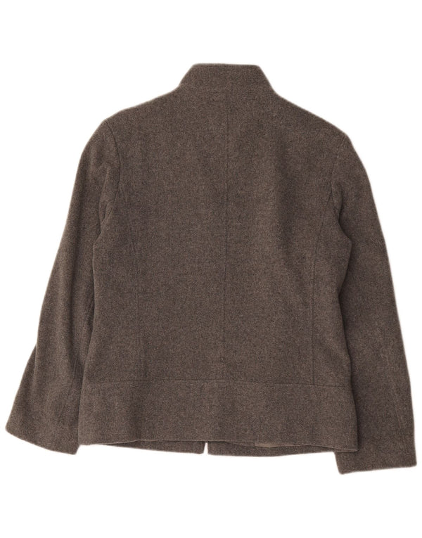 Marks & Spencer Veste bomber surdimensionnée pour femme UK 10 Petite laine grise