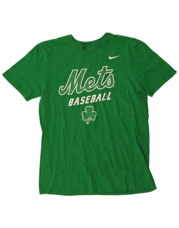 Nike Hommes Mets Graphic T-Shirt Haut Grand Vert Coton