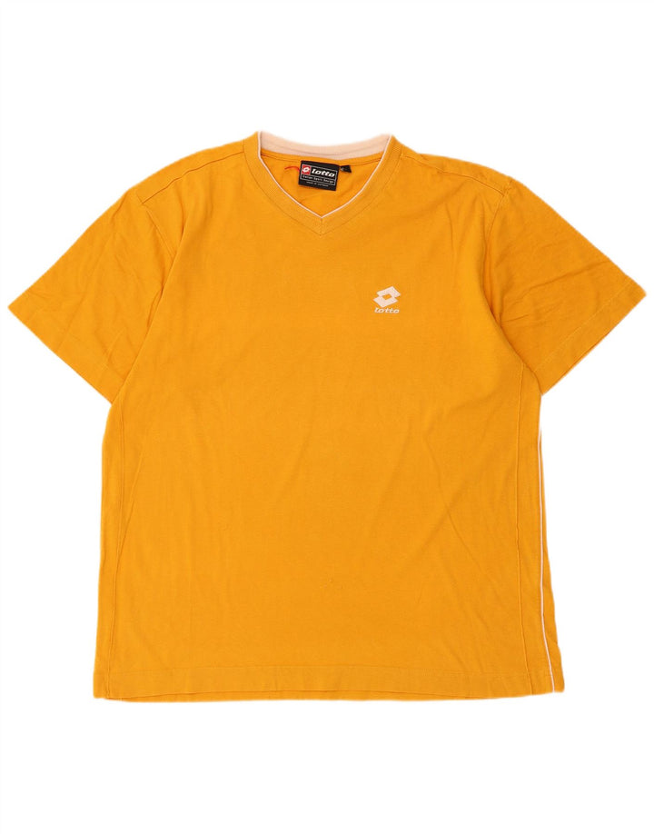 Lotto T-Shirt Homme Haut Large Jaune