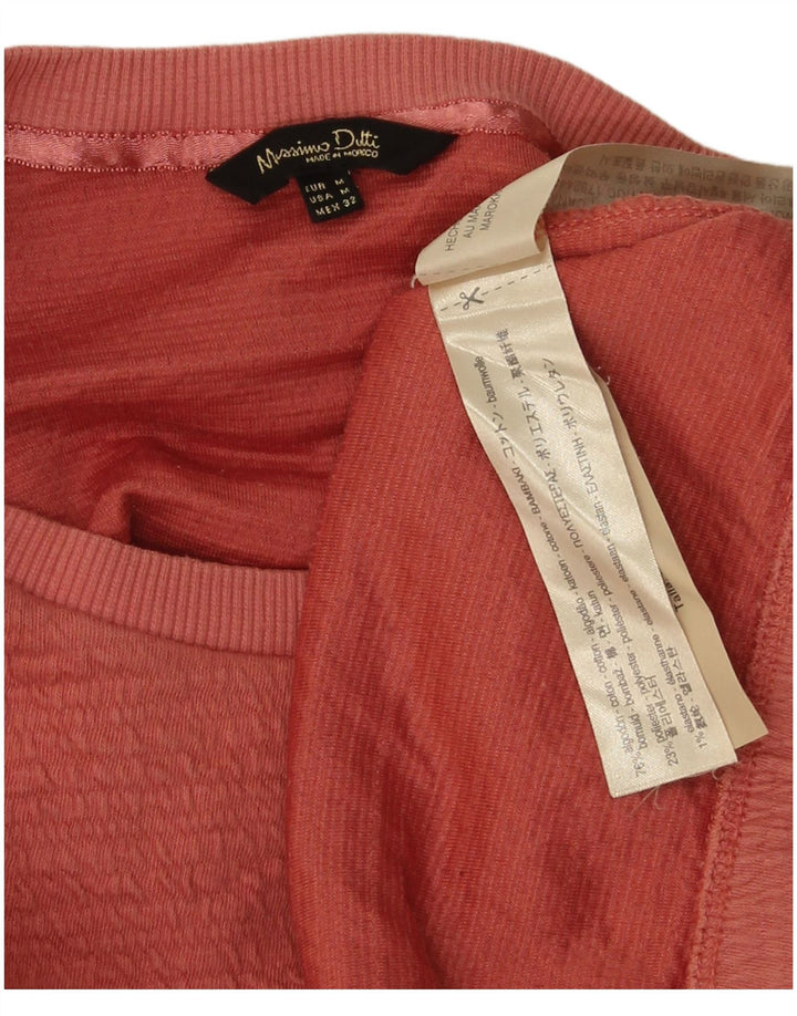 Massimo Dutti Sweat-shirt pour femme en coton orange moyen UK 44