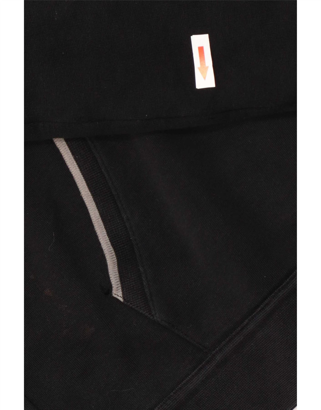Armani Pull à capuche zippé pour homme Grand coton noir