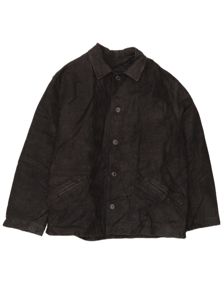 SAVE THE FOREST Veste en cuir homme IT 54 2XL Cuir noir