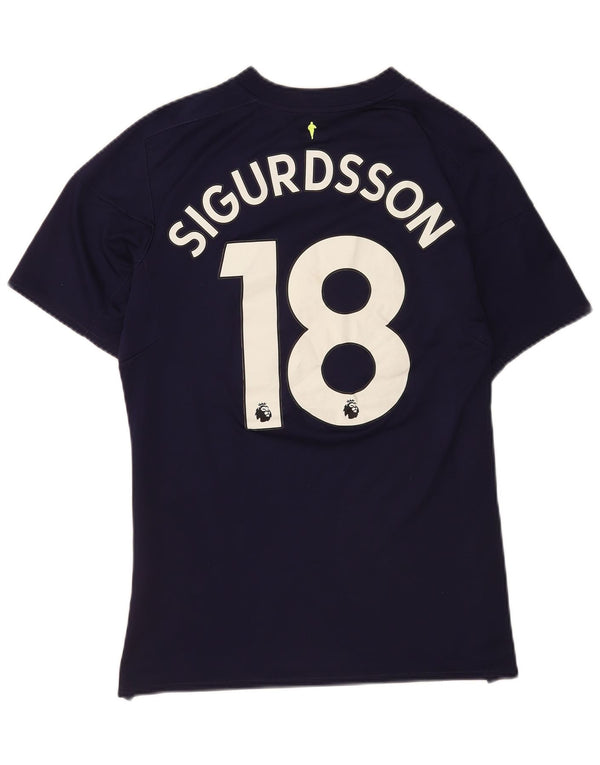 Umbro Everton F.C. T-Shirt Graphique Top Rayé Violet Moyen Sport