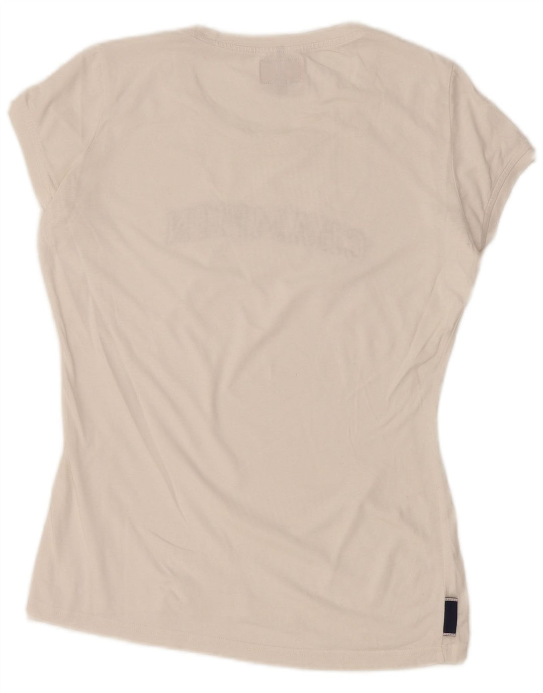 Champion T-shirt graphique pour femme UK 12 Blanc moyen