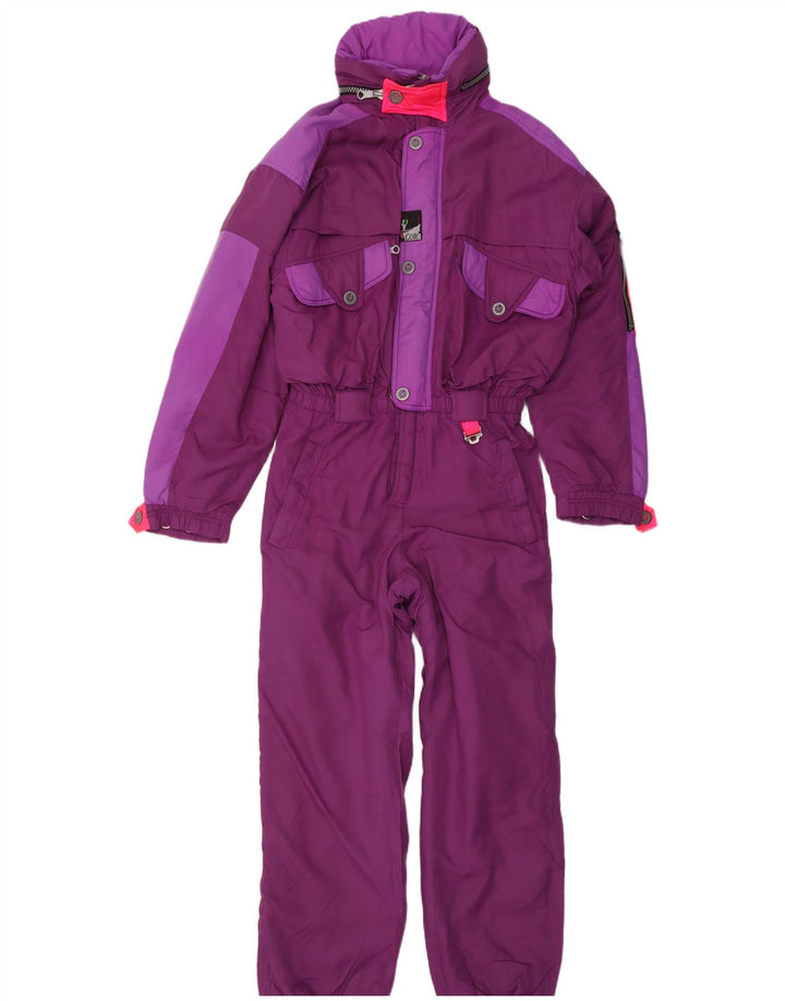 Colle Combinaison de ski pour femme UK 12 Violet moyen Colourblock