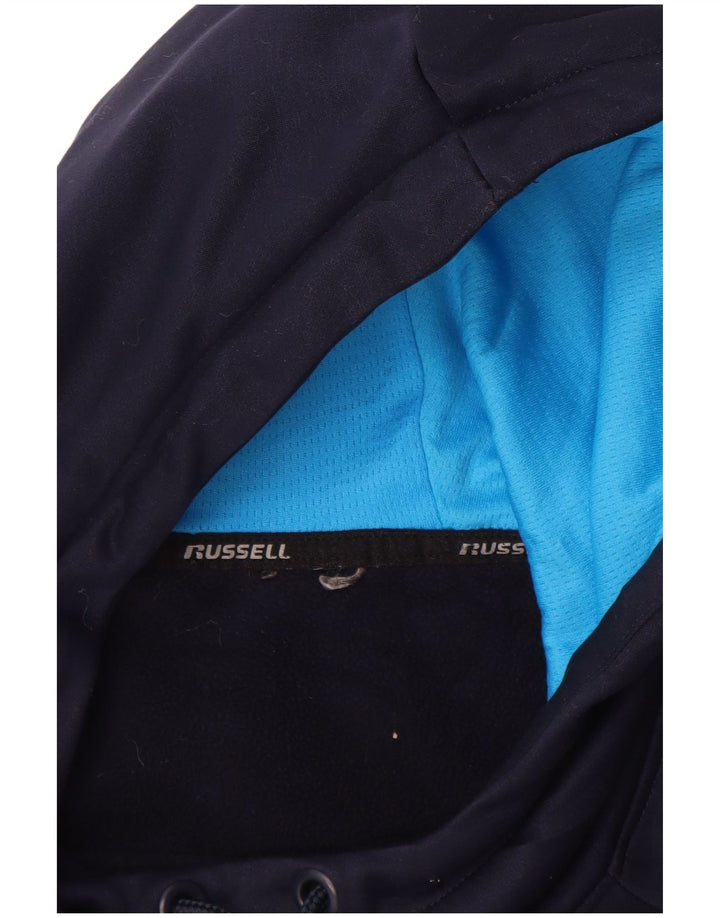 Russell Athletic Pull à capuche pour homme Petit Bleu marine Polyester