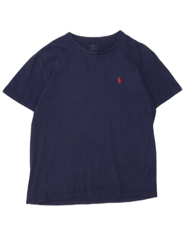 Polo Ralph Lauren T-Shirt Homme Bleu Marine Moyen Coton