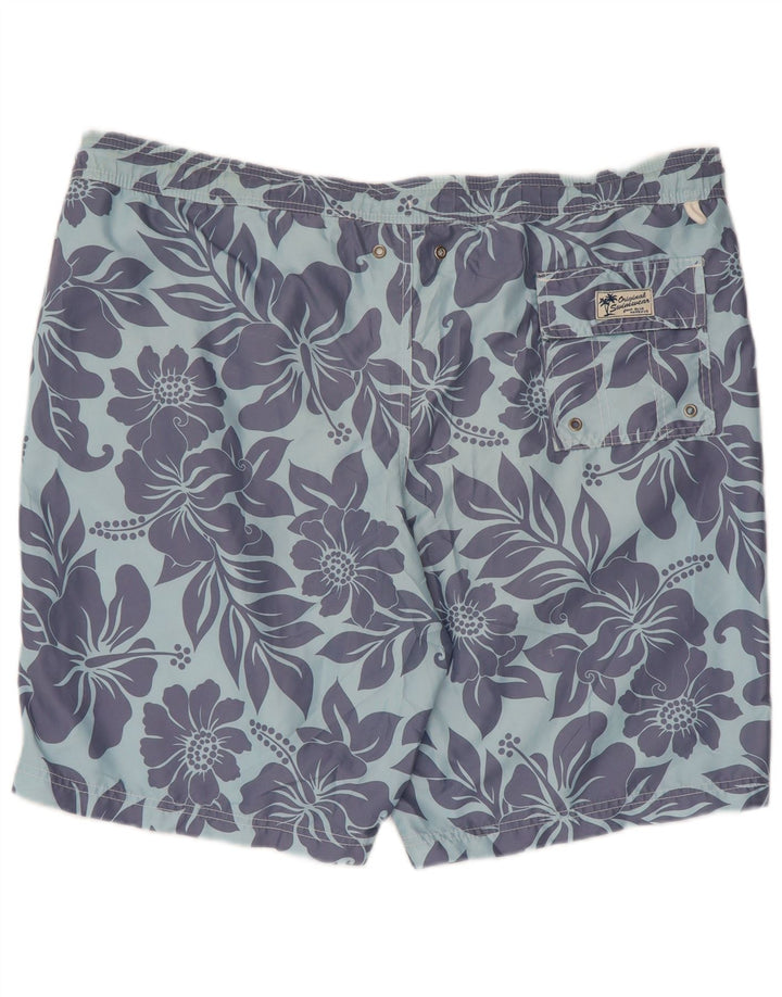 Marks & Spencer Short de Bain Homme XL Bleu Floral Polyester