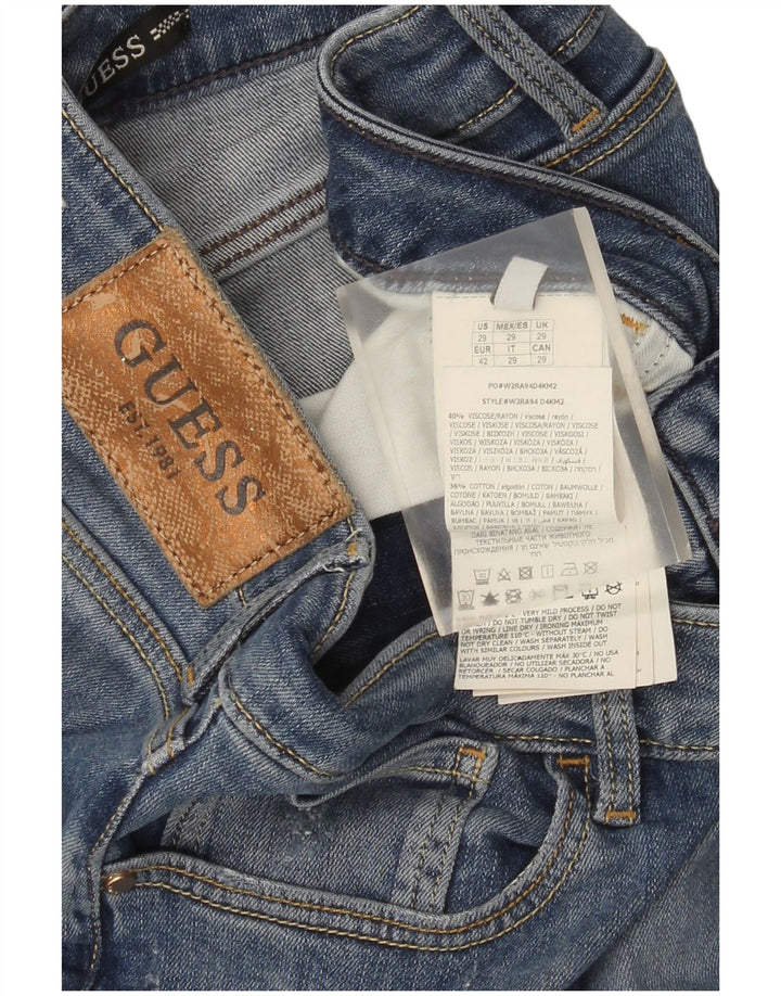 Guess Jean Skinny Femme W29 L32 Bleu Viscose