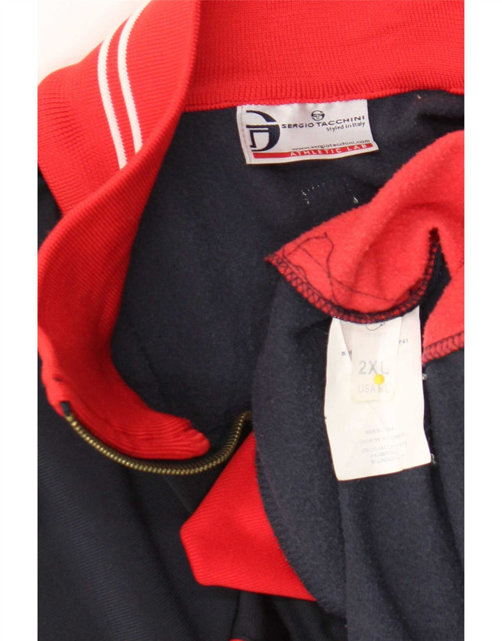 Sergio Tacchini Veste de survêtement pour homme 2XL Bleu marine Colourblock