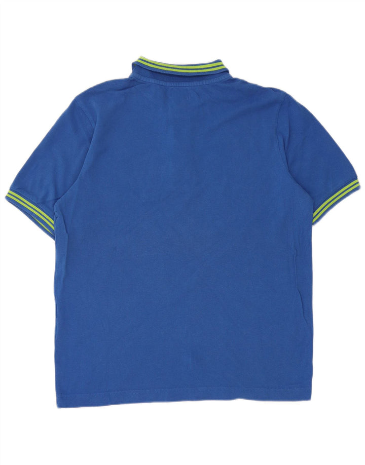 Kappa Polo Homme Petit Bleu Rayé Coton