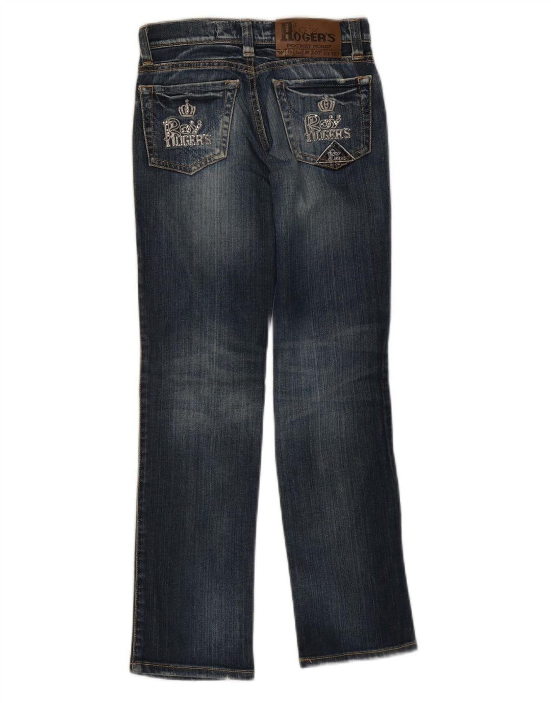 ROY ROGERS Jean droit fille 9-10 ans W24 L26 Bleu Coton