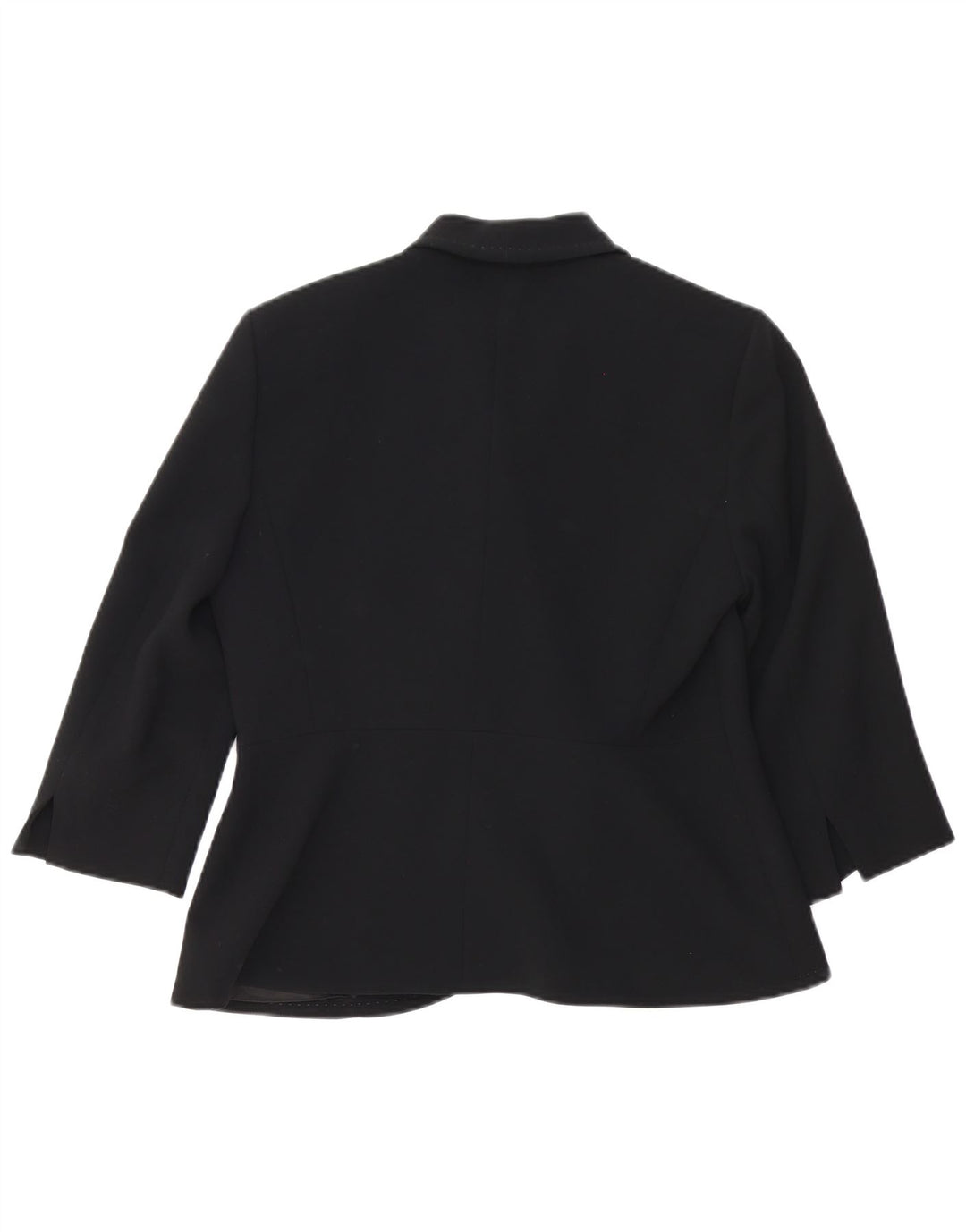 Max Mara Veste blazer à manches 3/4 pour femme 1 bouton UK 12 Rayonne noire moyenne
