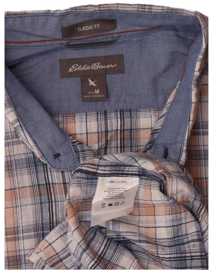 EDDIE BAUER Chemise à manches courtes pour homme, coupe classique, carreaux multicolores moyens
