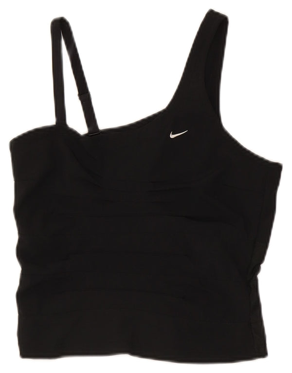 Nike Womens Crop Vest Top UK 8 Small Black